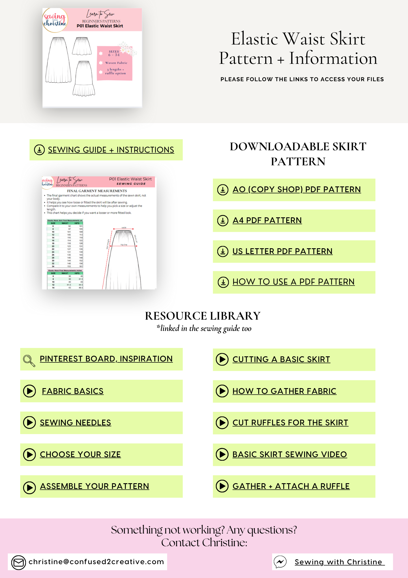 swc P01 Elastic Waist Skirt Delivery file